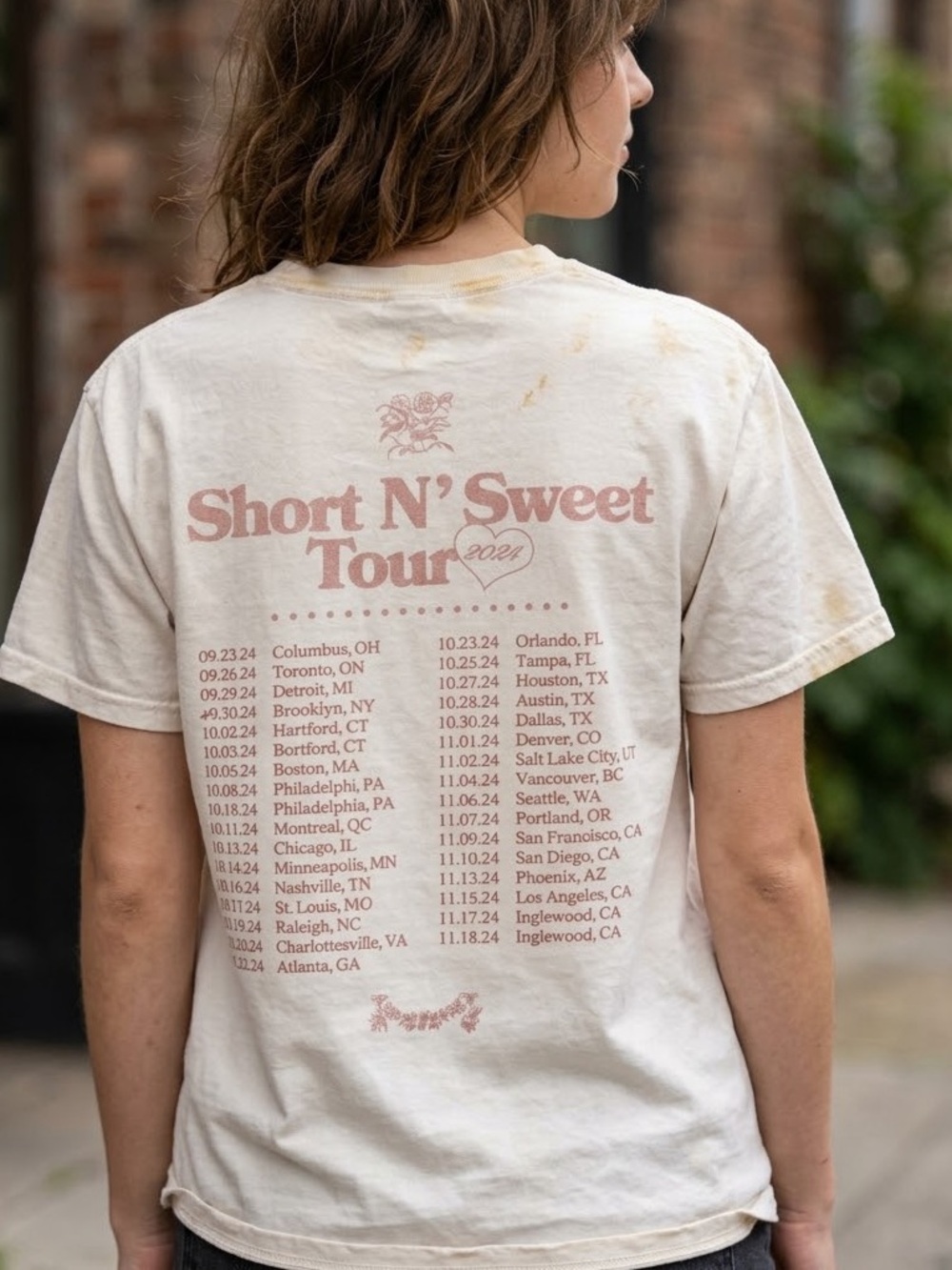 Official Sabrina Carpenter Short N' Sweet Tour 2024 "Is So Nice" Unisex Medium